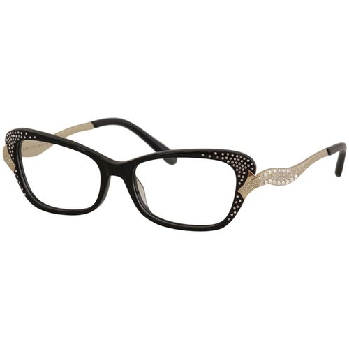 Women's Eyeglasses - Black/Gold Frame Demo Lens / 5643-C24-53-15-135 - Caviar - Modalova