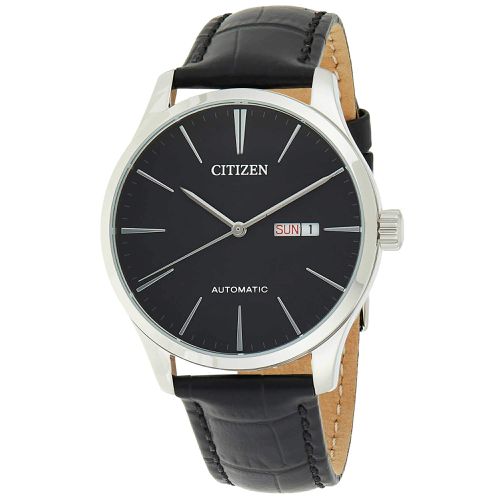Men's Watch - Automatic Day and Date Display Black Dial Strap / NH8350-08E - Citizen - Modalova