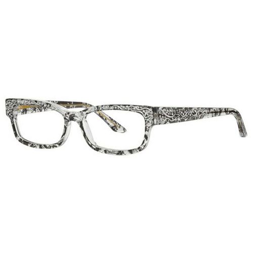 Women's Eyeglasses - Black/Gold Frame Demo Lens / 3017-C24-52-15-140 - Caviar - Modalova
