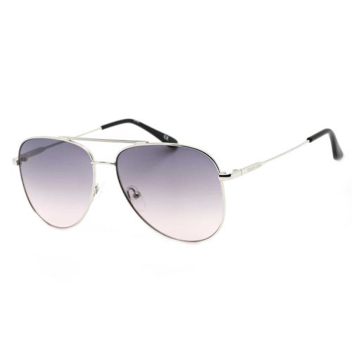 Women's Sunglasses - Silver Metal Aviator Frame / CK19133S 046 - Calvin Klein - Modalova
