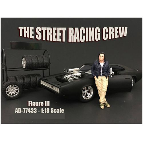 Figure III - The Street Racing Crew For 1:18 Scale Models, 4 inch - American Diorama - Modalova