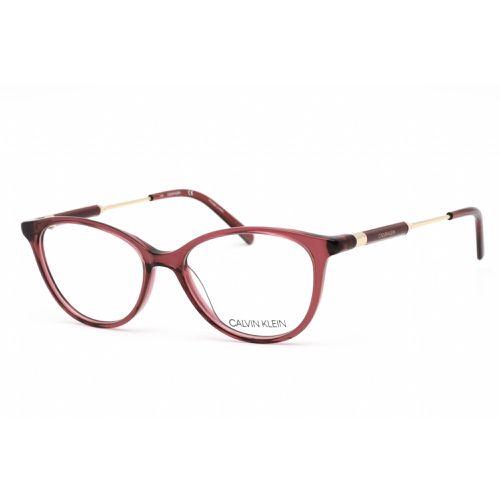 Women's Eyeglasses - Full Rim Cat Eye Burgundy Acetate Frame / CK5986 609 - Calvin Klein - Modalova