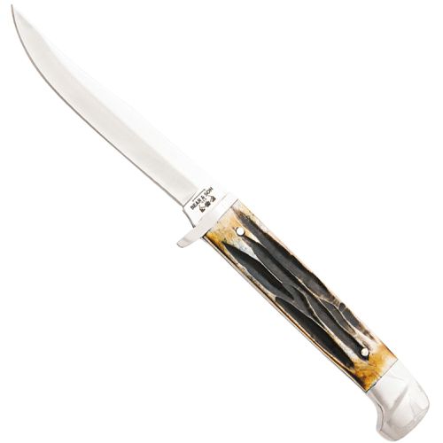 Knife - Genuine India Stag Bone Hunter Clip Point Steel Blade / BS563 - Bear & Son - Modalova