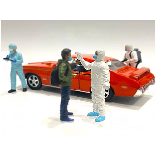 Figurine VI - Poly Resin Material Hazmat Crew 1/18 Scale Models - American Diorama - Modalova
