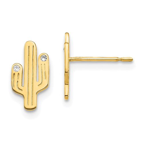 K Cactus CZ Stud Earrings - Jewelry - Modalova