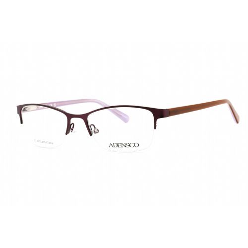 Women's Eyeglasses - Half Rim Plum Metal Rectangular Frame / AD 230 00T7 00 - Adensco - Modalova