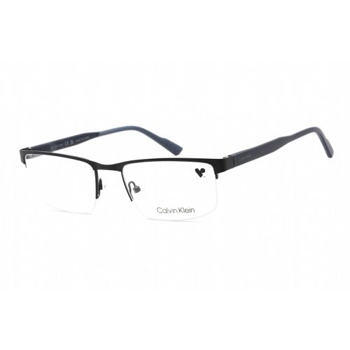 Men's Eyeglasses - Clear Lens Blue Metal Rectangular Frame / CK21126 438 - Calvin Klein - Modalova