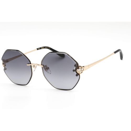 Unisex Sunglasses - Shiny Total Rose Gold/Black Geometrical Shape SCHF85S 0300 - Chopard - Modalova