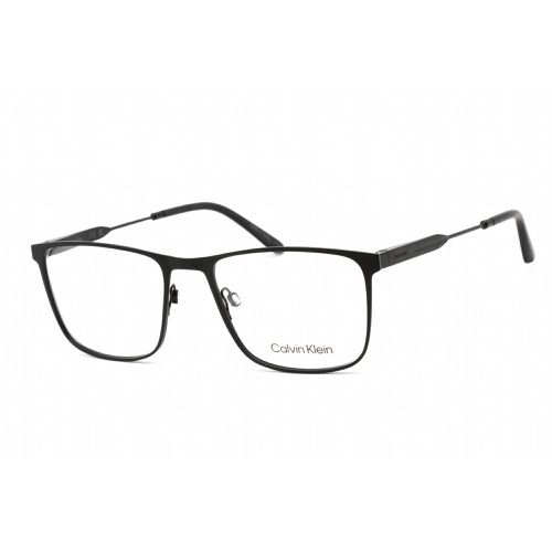 Men's Eyeglasses - Matte Black Metal Rectangular Frame / CK20129 001 - Calvin Klein - Modalova