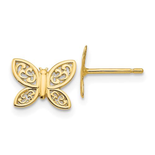 K Polished Butterfly Post Earrings - Jewelry - Modalova