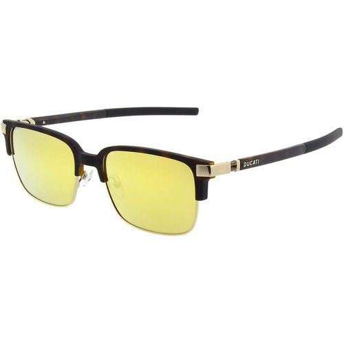 Unisex Sunglasses - Tortoise Frame Brown/Gold Lenses / 5004-400-56-18-145 - Ducati - Modalova