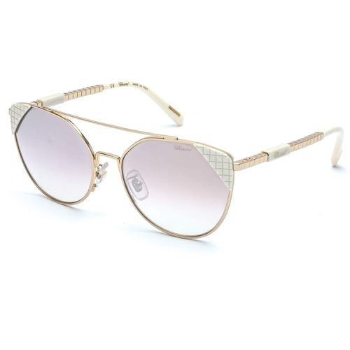 Women's Sunglasses - Adjustable Nose Pads White and Gold Frame SCHC40 300X - Chopard - Modalova