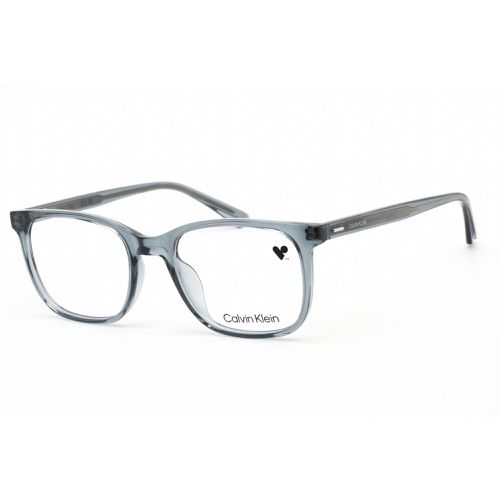 Unisex Eyeglasses - Crystal Teal Plastic Square Shape Frame / CK21500 429 - Calvin Klein - Modalova