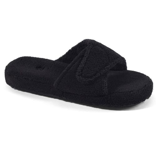Women's Slippers - Spa Slide Adjustable Straps, Black, L / A10155BLKWL - Acorn - Modalova