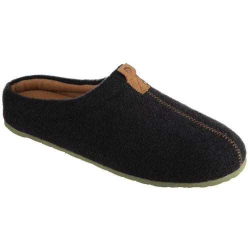 Men’s Slippers - Algae Infused Wool Comfort Black Wool, Large / A19023BLKML - Acorn - Modalova