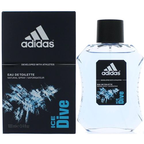 Men's Eau De Toilette - Ice Dive with Aromatic Spicy Fragrance, 3.4 oz - Adidas - Modalova