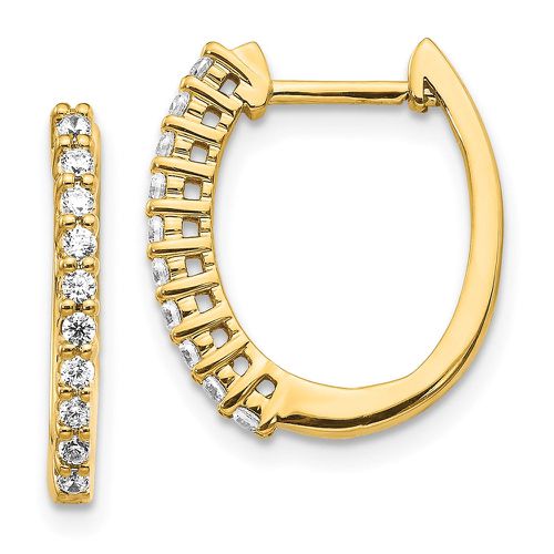 K Diamond Hinged Hoop Earrings - Jewelry - Modalova
