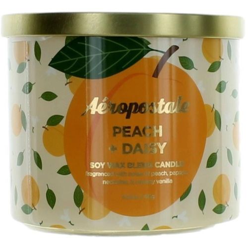 Candle Peach and Daisy - Soy Wax Blend 3 Wick Fine Fragranced, 14.5 oz - Aeropostale - Modalova