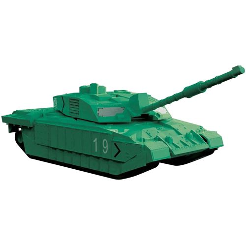 Skill 1 Model Kit - Challenger Tank Green Snap Together Model - Airfix Quickbuild - Modalova
