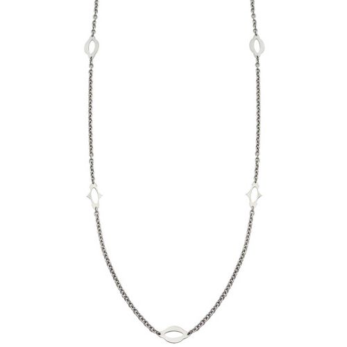 Italy Women's Necklace - Sterling Silver 20 Link Chain with Ornaments / VHN 953-20 - Alisa - Modalova