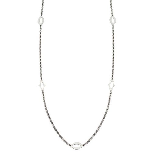 Italy Women's Necklace - Sterling Silver 26 Link Chain with Ornaments / VHN 953-26 - Alisa - Modalova