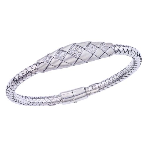 Italy Women's Bracelet - Traversa Sterling Silver 0.33 ct tw Diamonds / VHB 1137 D - Alisa - Modalova