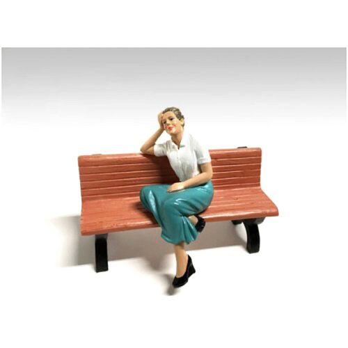 Figurine - Kristan Sitting Polyresin for 1/18 Models Blister Pack - American Diorama - Modalova