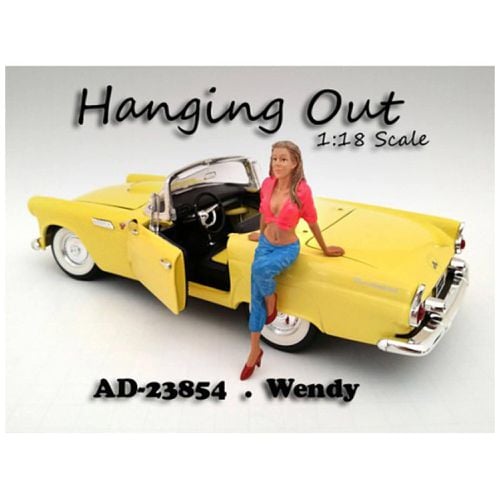 Hanging Out Wendy Figurine - 3.75 inch Tall For 1/18 Scale Models - American Diorama - Modalova