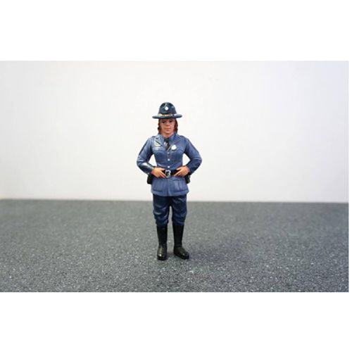 State Trooper Sharon Figure - 4 inch For 1:18 Diecast Model Cars - American Diorama - Modalova