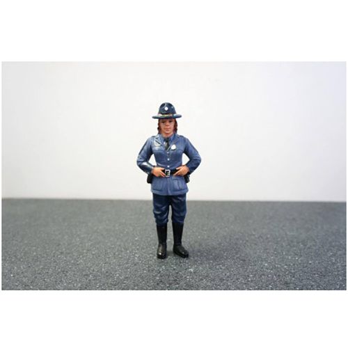 State Trooper Sharon Figure - 3 inch For 1:24 Diecast Model Cars - American Diorama - Modalova