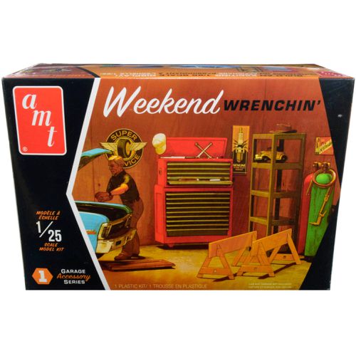 Model Kit - Skill 2 Garage Accessory Set #1 Figurine Weekend Wrenchin' - AMT - Modalova