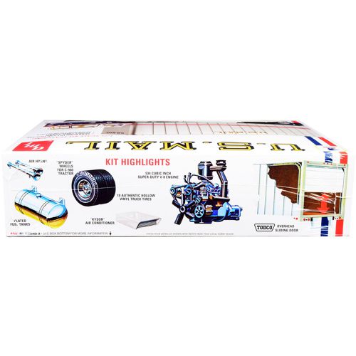 Scale Model Kit - Skill 3 Ford C900 Truck Tractor with Trailer U.S. Mail - AMT - Modalova