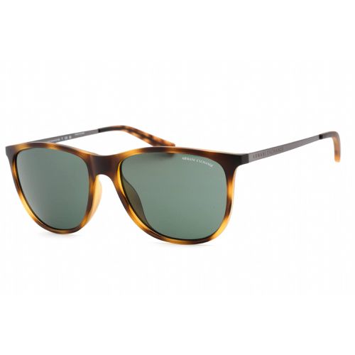Men's Sunglasses - Matte Havana Square Shape Frame / AX4047SF 802971 - Armani Exchange - Modalova