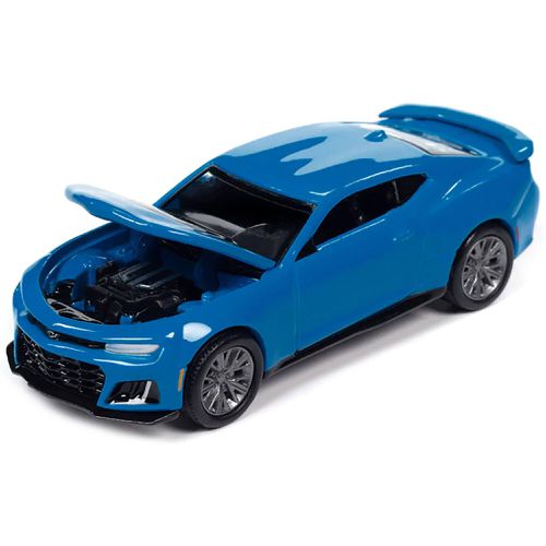 Auto World 1/64 Diecast Car - 2022 Chevrolet Camaro ZL1 Rapid Blue Modern Muscle - Autoworld - Modalova