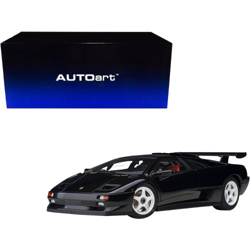 Scale Model Car - Lamborghini Diablo SV-R Composite Body Deep Black - Autoart - Modalova