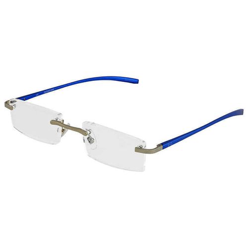 Unisex Eyeglasses - AL Readers Rimless +2.00, Matte Silver/Blue / 2288-57-20 - B+D - Modalova