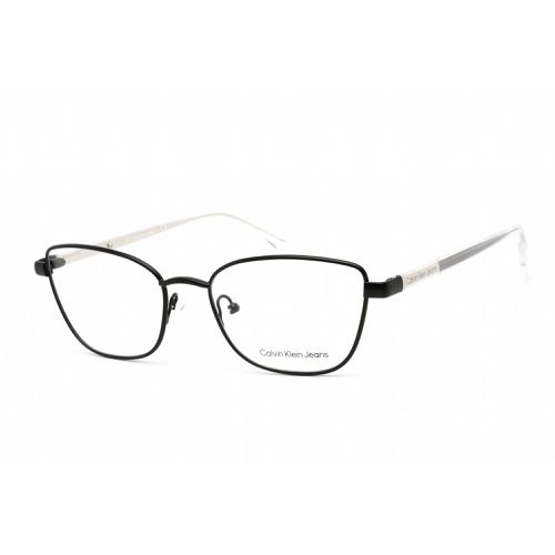 Women's Eyeglasses - Matte Black Metal Cat Eye Frame / CKJ21224 002 - Calvin Klein Jeans - Modalova