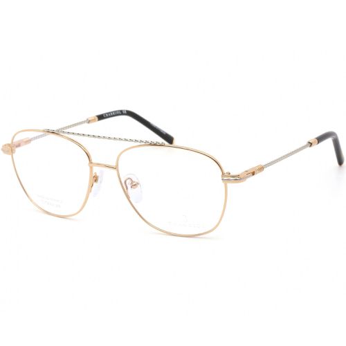 Men's Eyeglasses - Shiny Gold/Silver/Black Oval Shaped Frame / PC75077 C01 - Charriol - Modalova