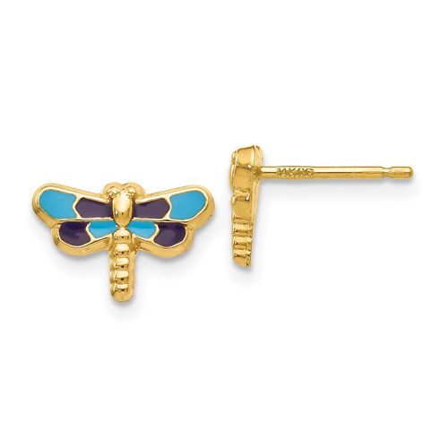K Enameled Dragonfly Earrings - Jewelry - Modalova