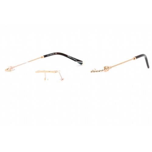 Men's Eyeglasses - Rimless Shiny Gold Round Titanium Frame / PC75099 C01 - Charriol - Modalova