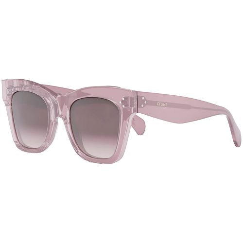 Women's Sunglasses - Gradient Lens Lilac Plastic Cat Eye Frame / CL4004IN 78Z - Celine - Modalova
