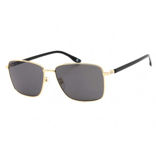 Unisex Sunglasses - Gold Rectangular Full Rim Frame Grey Lens / BW0025-D 30A - BMW - Modalova