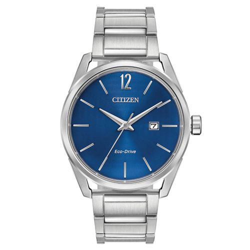 Men's Eco-Drive Bracelet Watch - CTO Blue Dial Stainless Steel / BM7410-51L - Citizen - Modalova