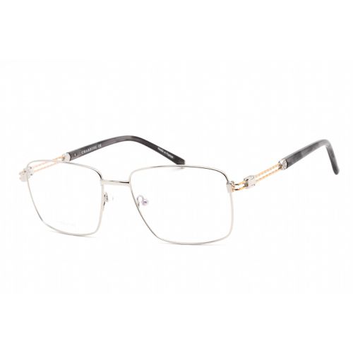 Men's Eyeglasses - Shiny Silver/Gold Titanium Square Frame / PC75090 C02 - Charriol - Modalova