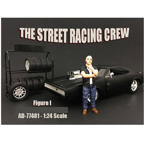 Figure I - The Street Racing Crew For 1:24 Scale Models, 3 inch - American Diorama - Modalova