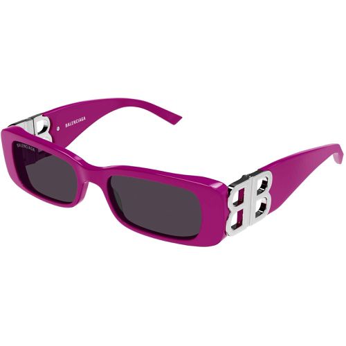 Women's Sunglasses - Fuchsia Butterfly Shape Frame Grey Lens / BB0096S 016 - Balenciaga - Modalova