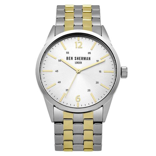 WB060GSM Men's Two Tone Steel Bracelet Watch - Ben Sherman - Modalova