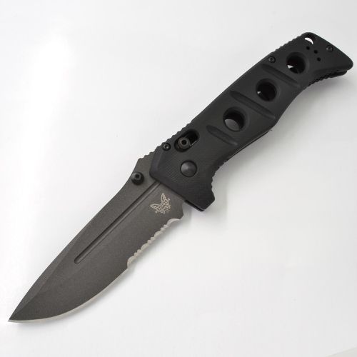 Folding Knife - Adamas Drop-Point Steel Blade Black G10 Handle / 275SGY-1 - Benchmade - Modalova