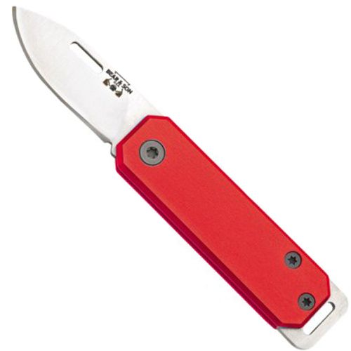 Knife - Aluminum Handle Stainless Steel Blade Slip Joint Red / BS109RD - Bear & Son - Modalova