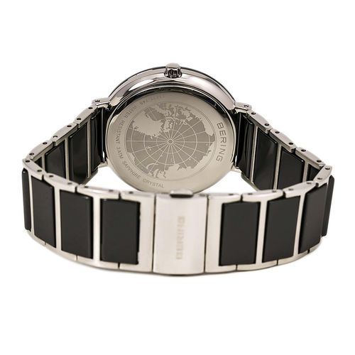 Women's Ceramic Quartz Black Ceramic & Steel Bracelet Black Dial Watch - Bering - Modalova